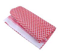 ULDIGI Rotes Shemagh Tuch Herren Arabischer Kopftuch Schal Vielseitiger Leichter Baumwoll schutz für Outdoor Traditioneller Saudi Arabia Costume Kerchief Modisches Herrenaccessoire