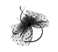 ULDIGI Vintage Fascinator Hut mit Schwarzem Spitzen Blumen Design Netz Stirnband für Damen Party und Bühnen Kopfschmuck Geeignet für Halloween Karneval und Hochzeiten