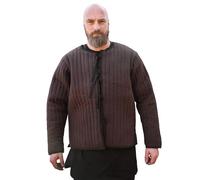 Wattierte Jacke, braun - schwarz L