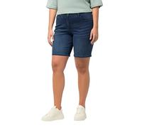 Ulla Popken Damen Basic Aus Denim Bermuda, Light Blue, 33W / 32L EU
