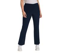 Ulla Popken Damen Bengaline Elastic Waist Thermal Pants Schlupfhose, Navy Blau, 40W / 32L EU