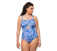 Ulla Popken, Damen, große Größen, Badeanzüge Neckholder, höherer Beinausschnitt