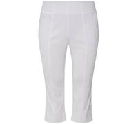 Ulla Popken Damen Bengalin-Capri Hosen, Schneeweiß, 40W / 32L EU