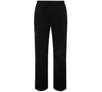 Ulla Popken Damen große Größen bis 68, Jersey-Hose, Jogginghose, Sporthose, gerade Form, Eingrifftaschen & Stretch Bund schwarz 42+ 640831100-42+
