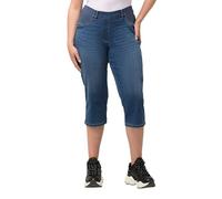 Ulla Popken, Damen, große Größen, Capri Jeans mit Elastikbund, Sienna