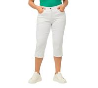 Ulla Popken, Damen, große Größen, Capri Jeans Sarah, schmale 5-Pocket-Form, Saumschlitz