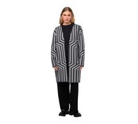 Ulla Popken, Damen, große Größen, Offene Cardigan mit Jaquard