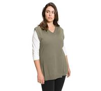 Ulla Popken, Damen, große Größen, Pullunder, tiefer V-Ausschnitt, Seitenschlitze, ärmellos