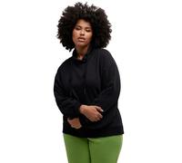 Ulla Popken, Damen, große Größen, Sweatshirt, schwarz, 46-48