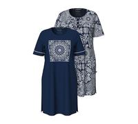 Ulla Popken Damen große Größen Übergrößen Plus Size 2pcs Bigshirts, Romantic Nights