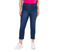 Ulla Popken Damen große Größen Übergrößen Plus Size 7/8-Jeggings Sienna, Elastikbund, schmales Bein Blue Denim 42 839959902-42
