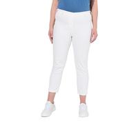 Ulla Popken Damen 7/8-jeggings Sienna, Elastikbund, Schmales Bein 7/8 Jeggings Denim, White Denim, 42W / 32L EU