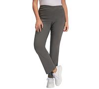 Ulla Popken Damen große Größen Übergrößen Plus Size Bengalin Hose Grey Taupe 46 615444378-46