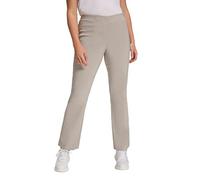 Ulla Popken Damen große Größen Übergrößen Plus Size Bengalin Hose kitt 48 615444679-48