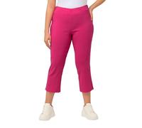 Ulla Popken Damen große Größen Übergrößen Plus Size Bengalinhose, wadenlang, Elastikbund, Stretch