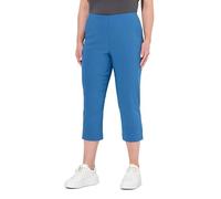 Ulla Popken Damen große Größen Übergrößen Plus Size Bengalinhose, wadenlang, Elastikbund, Stretch denimblau 48 640914721-48