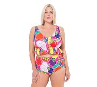 Ulla Popken Damen große Größen Übergrößen Plus Size Bikini Sandra, Unterbrustrüsche, Obstkorb