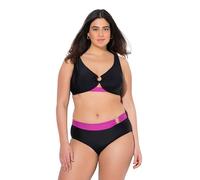 Ulla Popken Damen große Größen Übergrößen Plus Size Bikini, Sophia, farbakzent