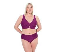 Ulla Popken Damen große Größen Übergrößen Plus Size Bikini, Zierschnallen, Softcups