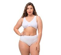 Ulla Popken Damen große Größen Übergrößen Plus Size Bustier, Still-BH, Vorderverschluss weiß 90D 689668209-90D