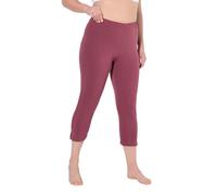 Ulla Popken Damen große Größen Übergrößen Plus Size Caprihose, 7/8-Länge, Elastikbund r. 66/68