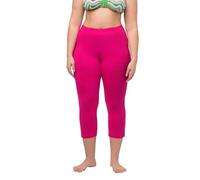 Ulla Popken Damen große Größen Übergrößen Plus Size Caprihose, 7/8-Länge, Elastikbund r. 66/68 Fuchsia pink 66+ 574952810-66+