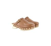Ulla Popken Damen große Größen Übergrößen Plus Size Clogs, Holzsohle, Nieten, Blockabsatz moos 42 828575332-42