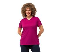 Ulla Popken Damen Funktionsshirt, antibakteriell, V-Ausschnitt, Halbarm T-Shirt, Helles Lila, 42/44 DE