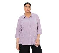 Ulla Popken Damen große Größen Übergrößen Plus Size Hemdbluse, Sternenmuster, Langarm, Viskose 751291