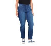 Ulla Popken Damen große Größen Übergrößen Plus Size Jeans Mandy, weites, gerades Bein, Komfortbund Blue Denim 44 835555902-44