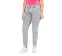 Ulla Popken Damen große Größen Übergrößen Plus Size Jeans Sarah, schmales Bein, Komfortbund Light Grey Denim 50 836401904-50