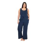Ulla Popken Damen große Größen Übergrößen Plus Size Jumpsuit, Spitze, V-Ausschnitt, ärmellos