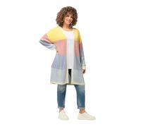 Ulla Popken Damen große Größen Übergrößen Plus Size Long-Strickjacke, Oversized, Eggshape, offene Form Offwhite 54+ 825802200-54+