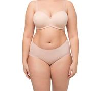 Ulla Popken Damen große Größen Übergrößen Plus Size Maxislip, String-Optik, seitliche Mesh-Einsätze Champagner 58+ 816257660-58+