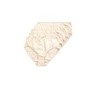 Ulla Popken Damen große Größen Übergrößen Plus Size Midislips, 5er-Pack, einfarbig beige 46+ 710201300-46+