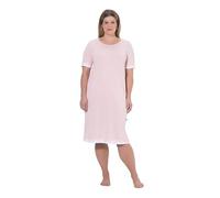 Ulla Popken Damen große Größen Übergrößen Plus Size Nachthemd, Spitzenkanten, Rundhals, Halbarm Sorbet Rose 54+ 819502505-54+