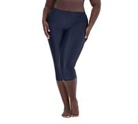 Ulla Popken Damen große Größen Übergrößen Plus Size Schwimm-Capri, Knielang, Stretchkomfort Marine 64 721478132-64