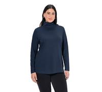 Ulla Popken Damen große Größen Übergrößen Plus Size Shirt, Rollkragen, Slim, Langarm Marine 50+ 646813755-50+
