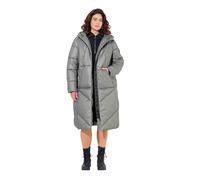 Ulla Popken Damen große Größen Übergrößen Plus Size Steppmantel, A-Linie, Kapuze, Kordel, Windfang 833127