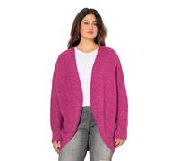 Ulla Popken Damen große Größen Übergrößen Plus Size Strickjacke, Egg-Shape, Wollanteil, offene Form