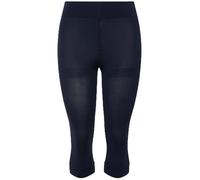 Ulla Popken Damen Strumpf-Capri, Blickdicht, Oberschenkel-Schutz, Nachtblau, 62-64 EU