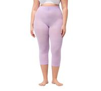 Ulla Popken Damen große Größen Übergrößen Plus Size Strumpf-Capri, blickdicht, Oberschenkel-Schutz, 80 den malvenrosa 54+ 815580800-54+