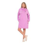 Ulla Popken Damen große Größen Übergrößen Plus Size Sweatkleid, Stehkragen, Langarm, Taschen Amethyst 58+ 825247800-58+