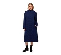 Ulla Popken Damen große Größen Übergrößen Plus Size Sweatkleid, Struktur, Taschen, Stehkragen, Langarm 821589