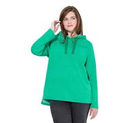 Ulla Popken Damen große Größen Übergrößen Plus Size Sweatshirt, Schriftdruck, Classic, Kapuze, Langarm moosgrün 50+ 834187451-50+