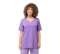 Ulla Popken Damen große Größen Übergrößen Plus Size T-Shirt, A-Linie, Tunika-Ausschnitt, Halbarm