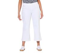 Ulla Popken Damen große Größen Übergrößen Plus Size T-Shirt, V-Ausschnitt, Relaxed, Halbarm schneeweiß 50+ 515283200-50+