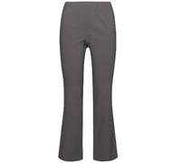 Ulla Popken Damen große Größen Übergrößen Plus Size Thermo-Bengalinhose, Slim Fit, warm, Elastikbund Graphitgrau 48 826001110-48