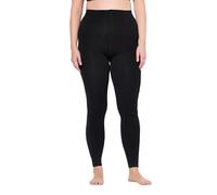 Ulla Popken Damen große Größen Übergrößen Plus Size Thermo-Strumpfleggings, Strass, weiches Futter schwarz 54+ 843782100-54+