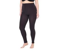 Ulla Popken Damen große Größen Übergrößen Plus Size Thermo-Strumpfleggings, weiches Futter, Elastikbund